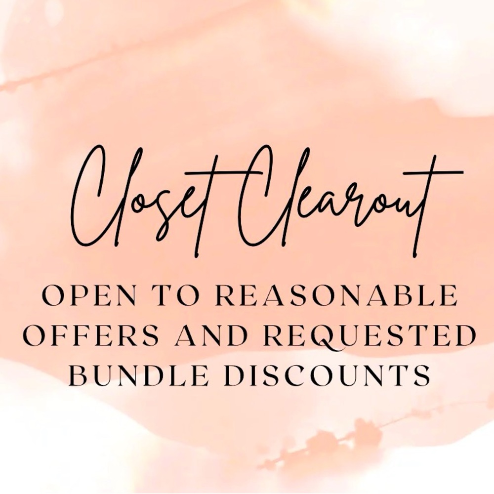 Trying to clear out my closet! Just want to get rid of things so am very open!